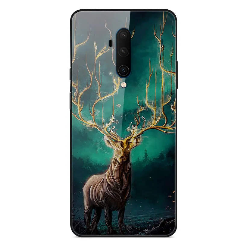 19 Для Oneplus 7 T Pro Чехол из закаленного стекла жесткий чехол для телефона для Oneplus 7TPro TPU бампер чехол s для One plus 7 T 7 T Pro - Цвет: 19
