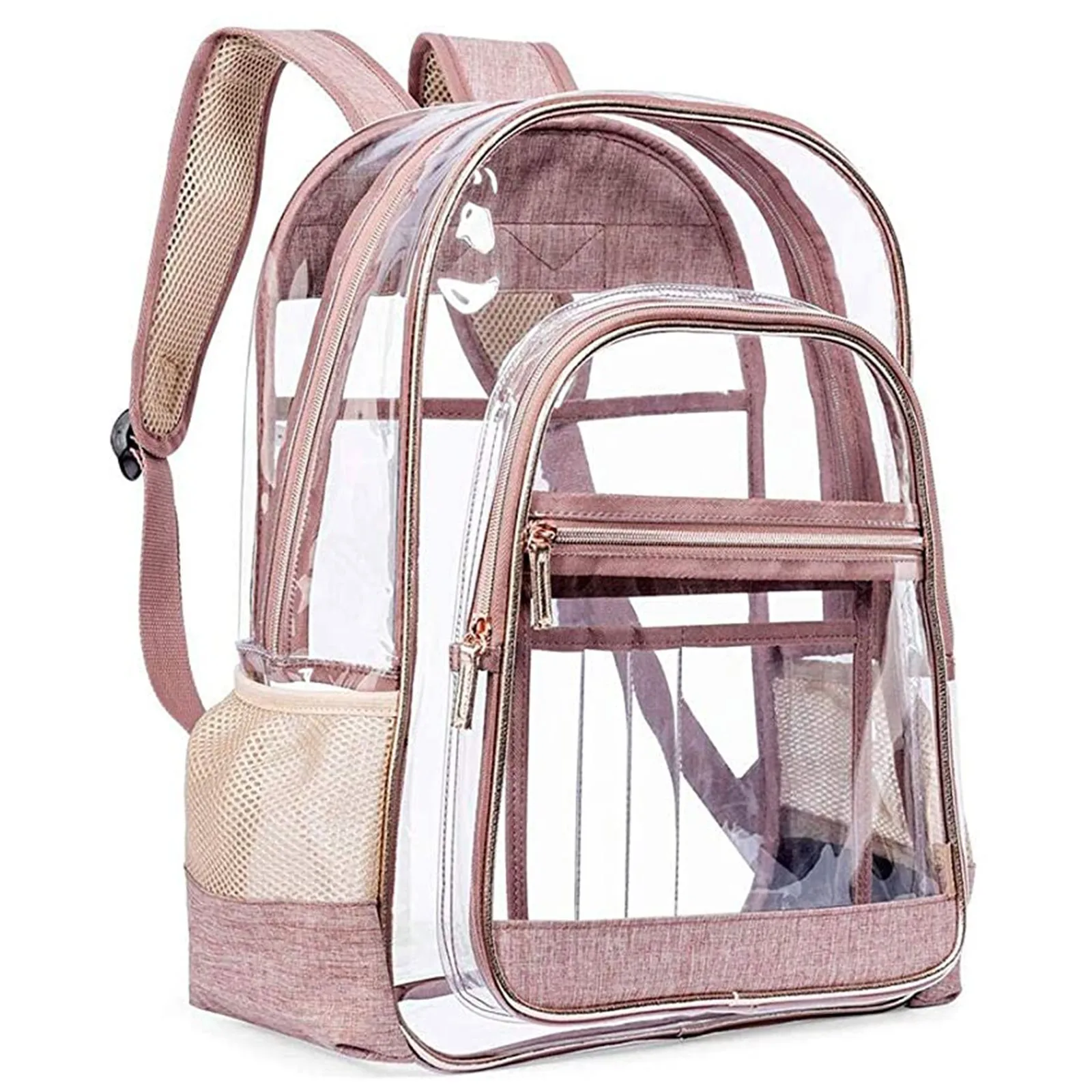 PVC Transparent Backpack Bag Fashion Waterproof Student School Bags Jelly Travel Beach Swimming Kit Bag For Men Women Rucksack 