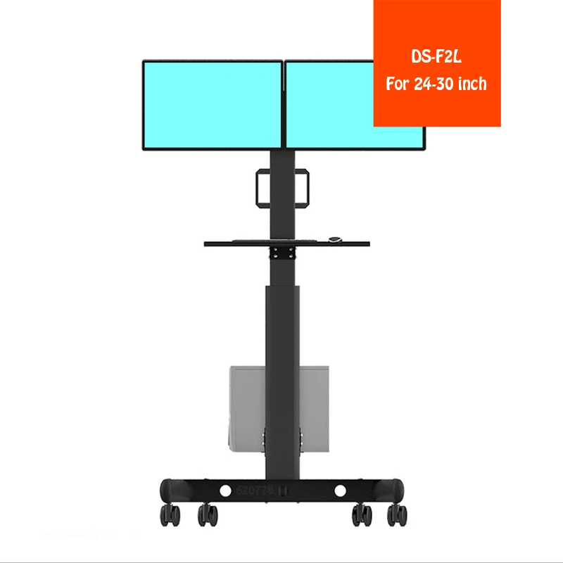 2020 Nieuwe Full Rotatie Gratis Lifting Floor Stand 24-30 inch dual Monitor Toetsenbord Lade Houder Monitor Stand Met pc Host Houder 2020 Nieuwe Full Rotatie Gratis Lifting Floor Stand 24-30 inch dual Monitor Toetsenbord Lade Houder Monitor Stand Met pc Host Houder
