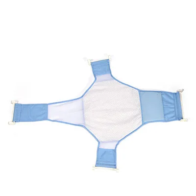 Non-slip blue Для ухода за ребенком, Регулируемый Детский крестик для ванны, кровать для ванной, слинг, сетка, регулируемая, банная сетка, сиденье для ванной, безопасное сиденье, поддержка - Цвет: Non-slip blue