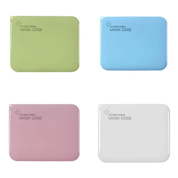 

pink mask cover green box masks Cute box to store masks box masks save delicate saves mask practical storage box face mask 40a