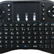 Air mouse 92 Key Мини Портативный 2,4 ГГц QWERTY Клавиатура Мышь тачпад пульт дистанционного управления игры беспроводные клавиатуры AAA батарея