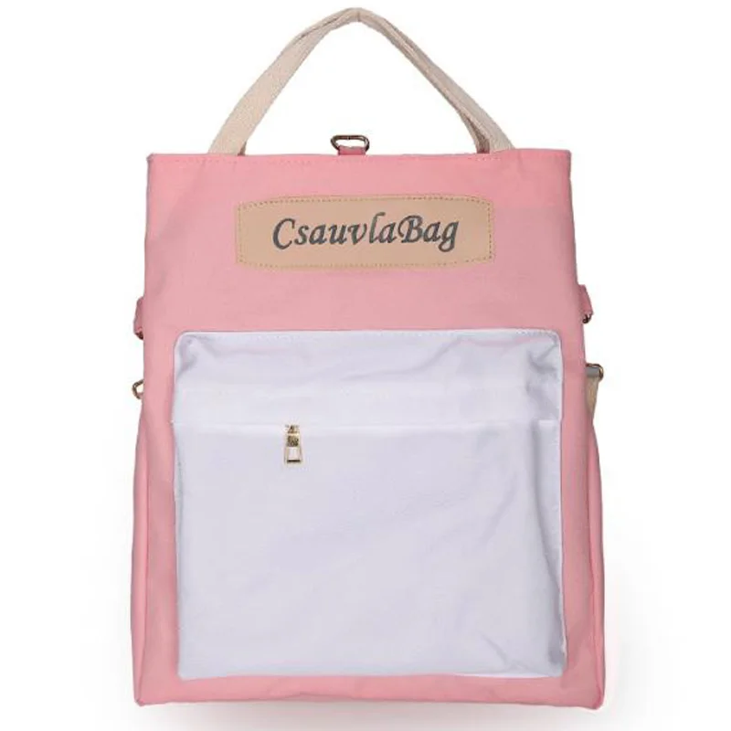 

Canvas Backpack Female Multi-Functional Student Bag Fashion Trend Messenger Bag