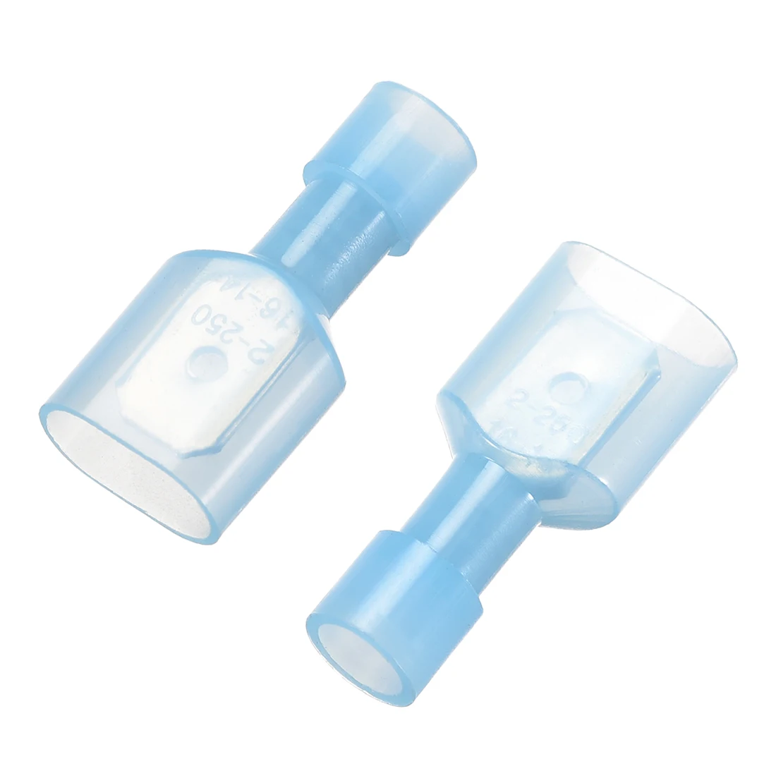 

uxcell 10Pcs Insulated Fork Spade Wire Connector Electrical Crimp 6.3mm Terminal Blue for Electric and Electronic Industry