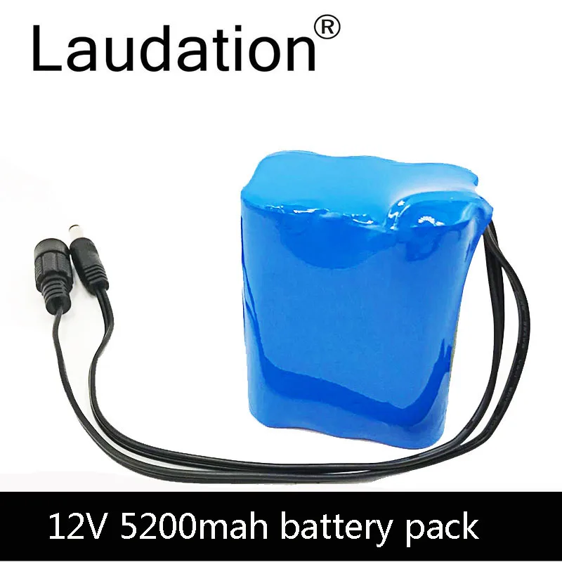 Бесплатная доставка 3S BMS DC 11 1 V 5.2Ah 12 6 5200 mAh 12V Портативный Перезаряжаемый литиевый