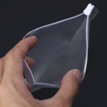 

Clear PVC Storage Bag Pouch For Notebook Diary Day Planner Zipper Business Cards