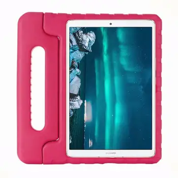 

Kids Hand-held Shockproof Non-toxic EVA Full Body Tablet Case for Huawei MediaPad M6 10.8\" SCM-AL09/W09 Stand Cover Coque+pen