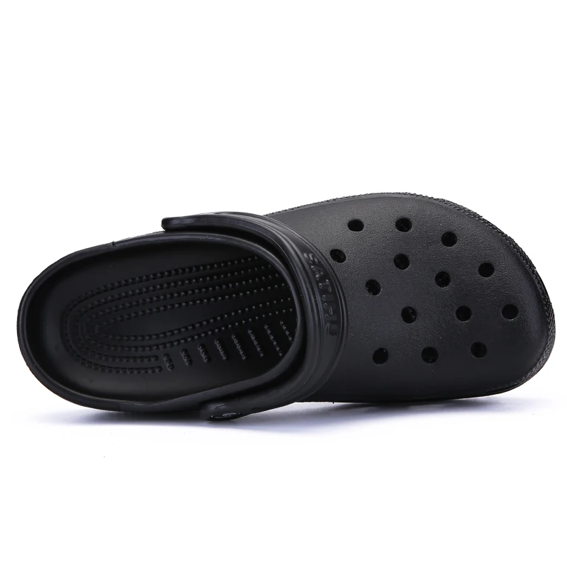 Mazefeng/брендовые Большие размеры 39-46; Croc; мужские повседневные сандалии черного цвета для сада; Лидер продаж; мужские сандалии на ремешке; летние шлепанцы; пляжная обувь для плавания