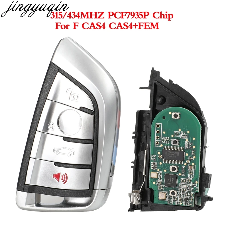 Bilchave 4 кнопки модифицированный умный дистанционный брелок 315 МГц/434 МГц 7953P для BMW