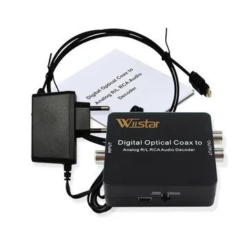 

Digital Audio Decoder Digital to Analog Converter Optical SPDIF to L/R Audio 3.5mm Audio Support PCM 5.1 Dolby Digital & DTS