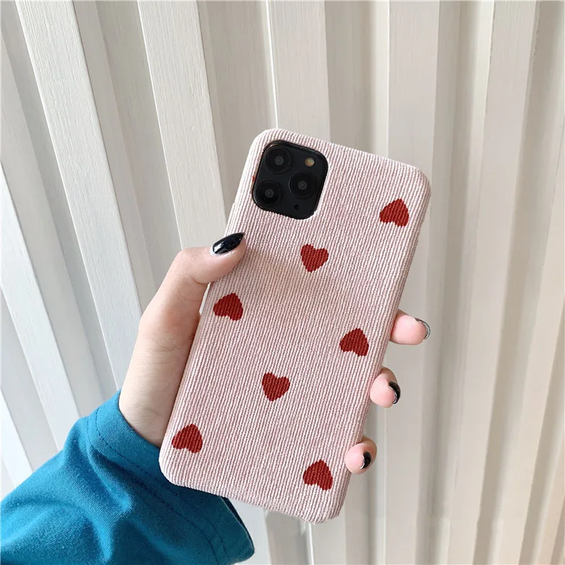 Розовый GlamPhone чехол вельветовый чехол для телефона с рисунком на тему любви для iPhone11Pro/Max X XS Max XR Мягкий силиконовый чехол для iPhone11 7 8 6 6s Plus чехол - Цвет: Розовый