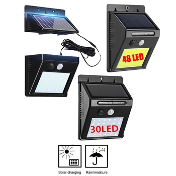 

LED Solar Light Outdoor Waterproof 48/30 LED Garden Solar Light Motion Sensor PIR 4Modes With Remote Control Solar Lamps integra