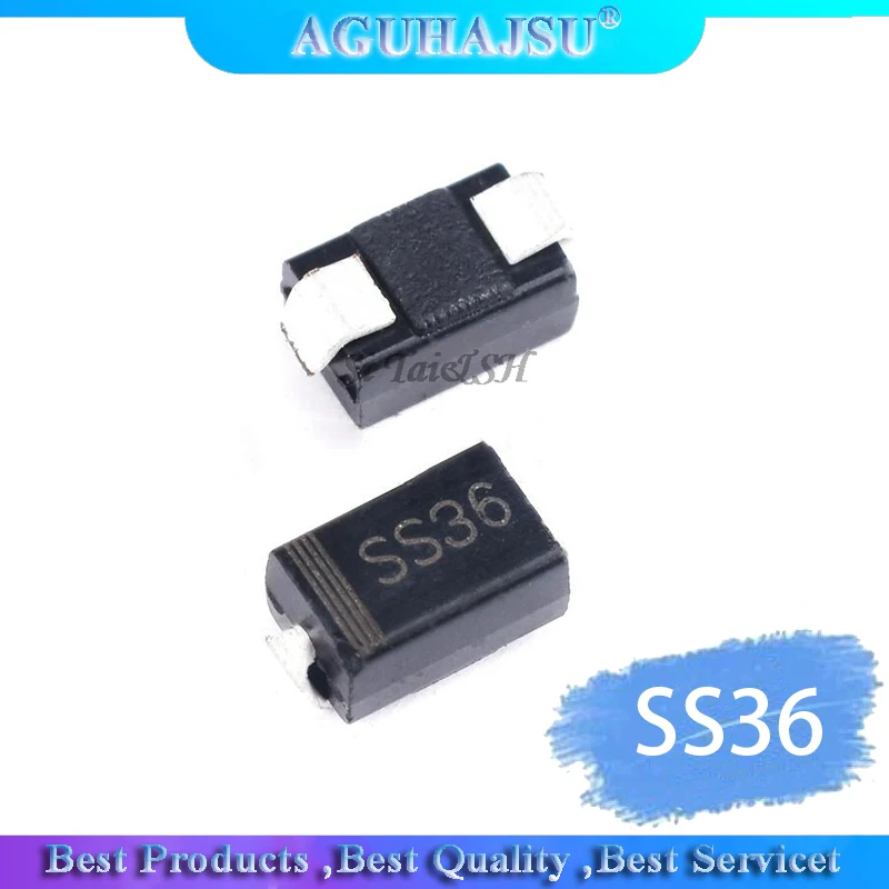 100 шт. SS36 30v 60a SMD SR360 Диод SMA sk36 | Электронные компоненты и принадлежности
