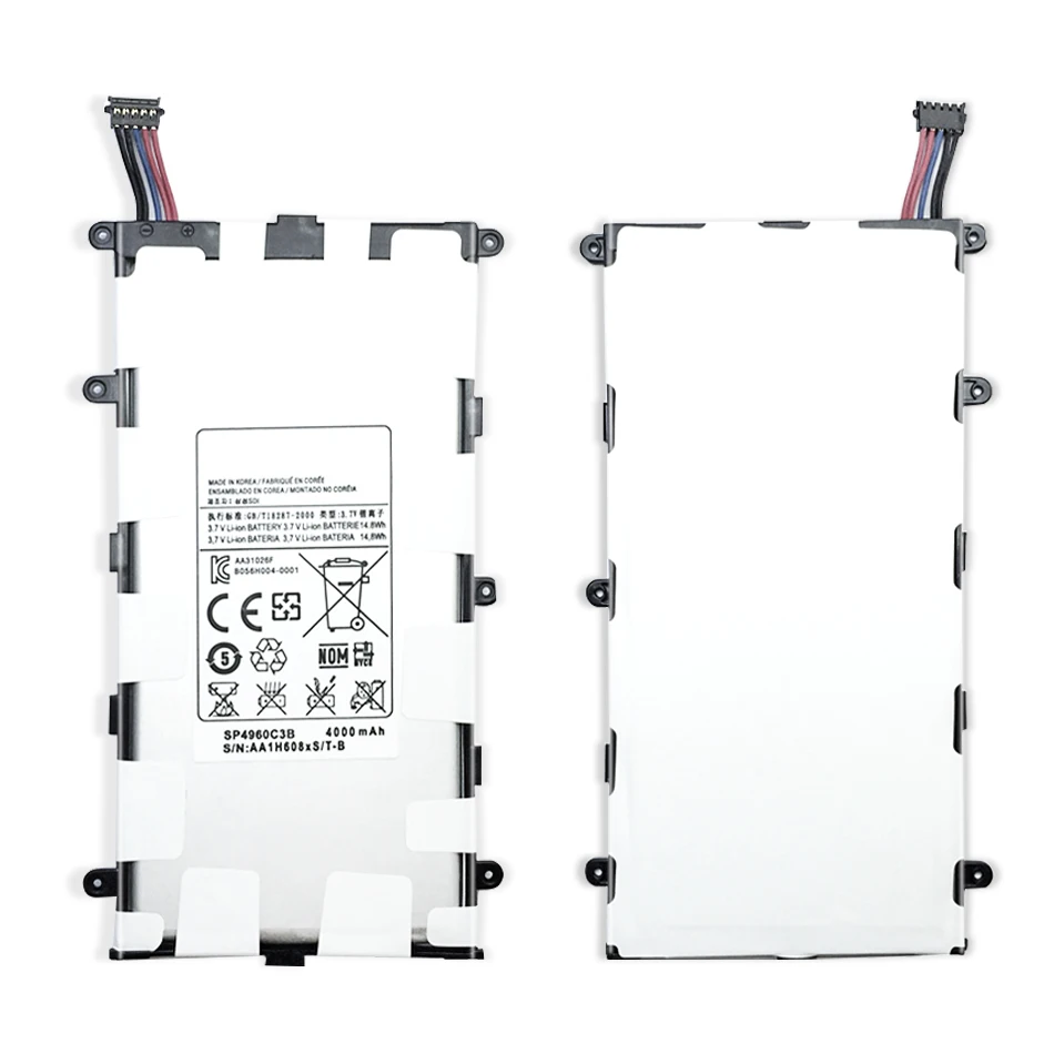 Аккумулятор YKaiserin SP4960C3B для Samsung GALAXY Tab 2 7 0 GT P3100 P3110 P3113 P6200 Емкостью 4000