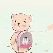 Милый детский рюкзак с ремнем безопасности для малышей, сумка с защитой от потери, Детская удобная сумка с ремнем, школьный рюкзак для малышей с защитой от потери, застежка на запястье