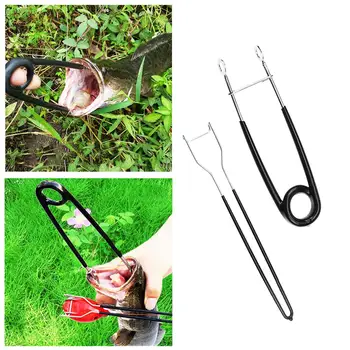 

Stainless Steel Fish Mouth Opener Hook Remover Set fishing accessorie fish grip control device prevents your hands