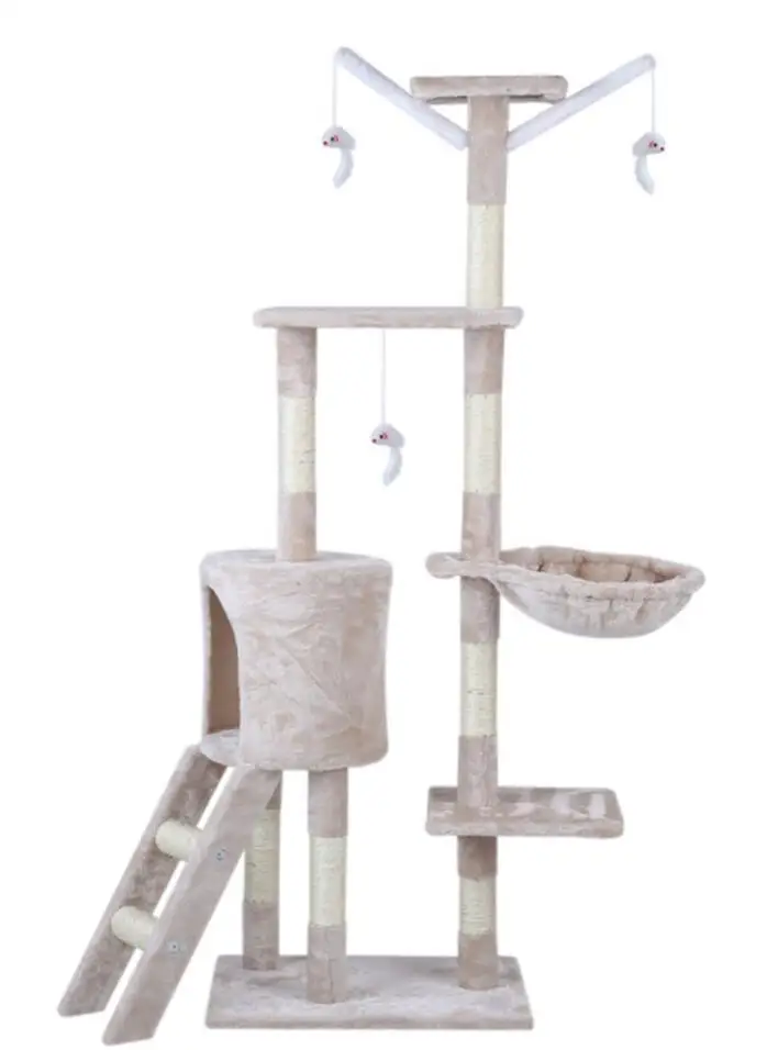 

Pet Cat Toy Cat Climbing Frame Cat Teaser Toy Cat Tree Cat Ladder Nest House Scratching Post Jumping Platform
