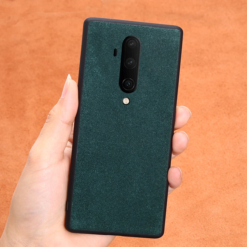 Genuine Cow Suede Leather phone case for Oneplus 7T 7 Pro 6 6T 7TPRO Cover One Plus 5 5T 7Pro 360 Full Protective Case |