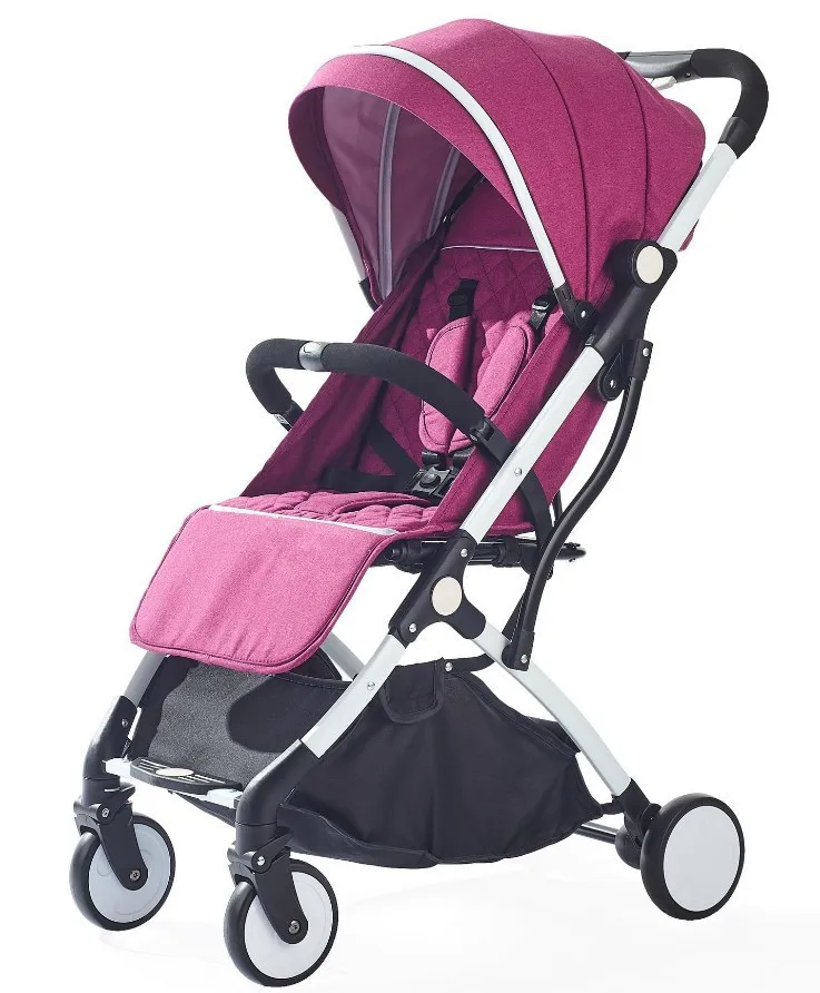 Ультра-светильник из алюминиевого сплава, детская коляска, переносная, может лежать, складывается, мини-коляски, для новорожденных, для путешествий, на колесиках - Цвет: 01
