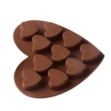 Силиконовые шоколадные формы 4 штуки силиконовые формы для выпечки сердца силиконовые поднос E65B