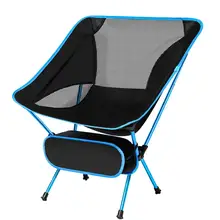 Dropshipping Collapsible Moon Chair Fishing Camping BBQ Stool Folding Extended Hiking Seat Garden Ultralight Office Furniture