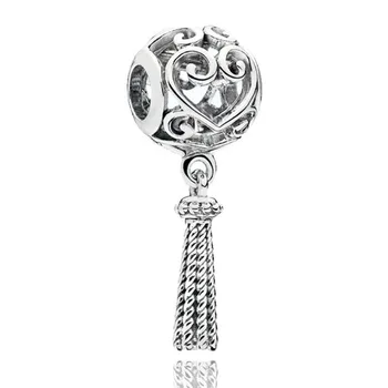

100% 925 Sterling Silver Bead Magic Fringes And Love Beads Fit Pandora Women Bracelet & Necklace Diy Jewelry