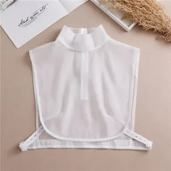Vintage Chiffon Fake Shirt Detachable Collar Choker Blouse For Women Shirt Sweater False Collar Female Sweater Decorative