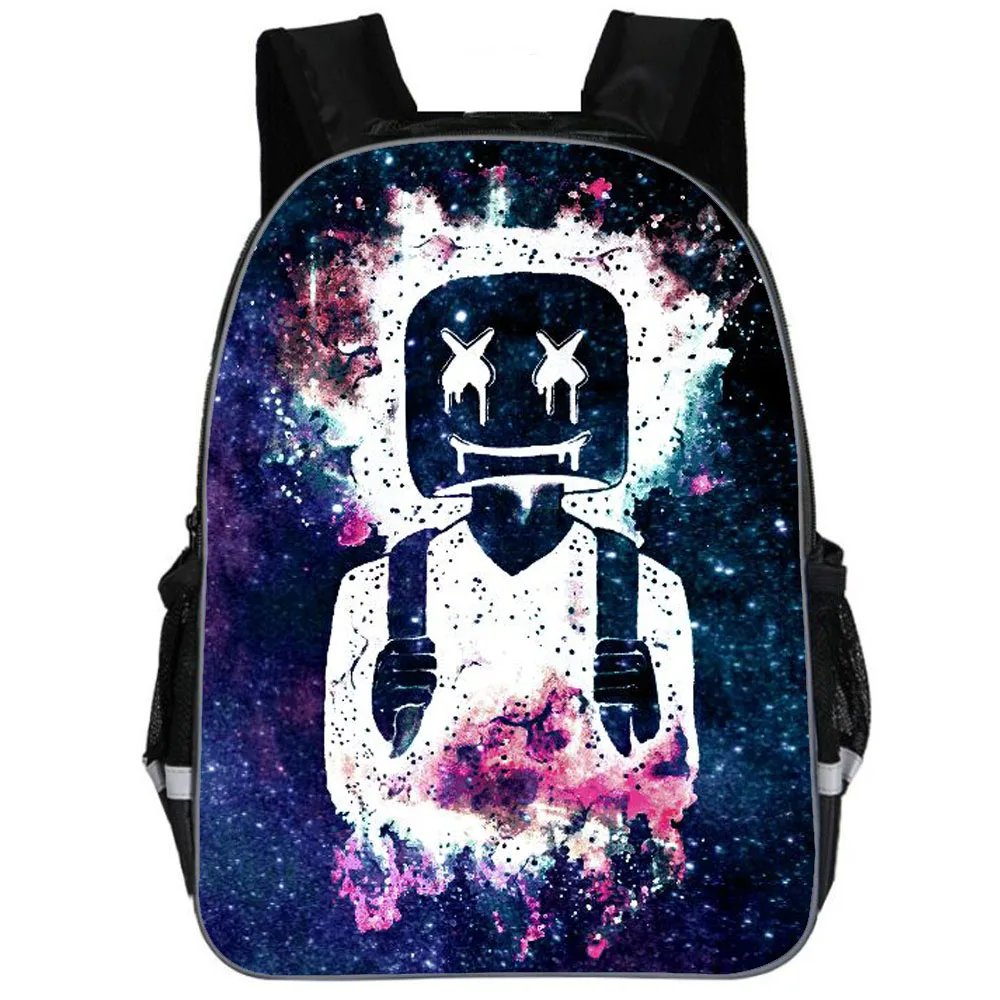 school bag 1 pcs Школьный рюкзак для детей Marshmello сумка Молодежный большой школьный рюкзак для мальчиков/девочек Детский Рюкзак Bookbag - Цвет: school bag 1 pcs