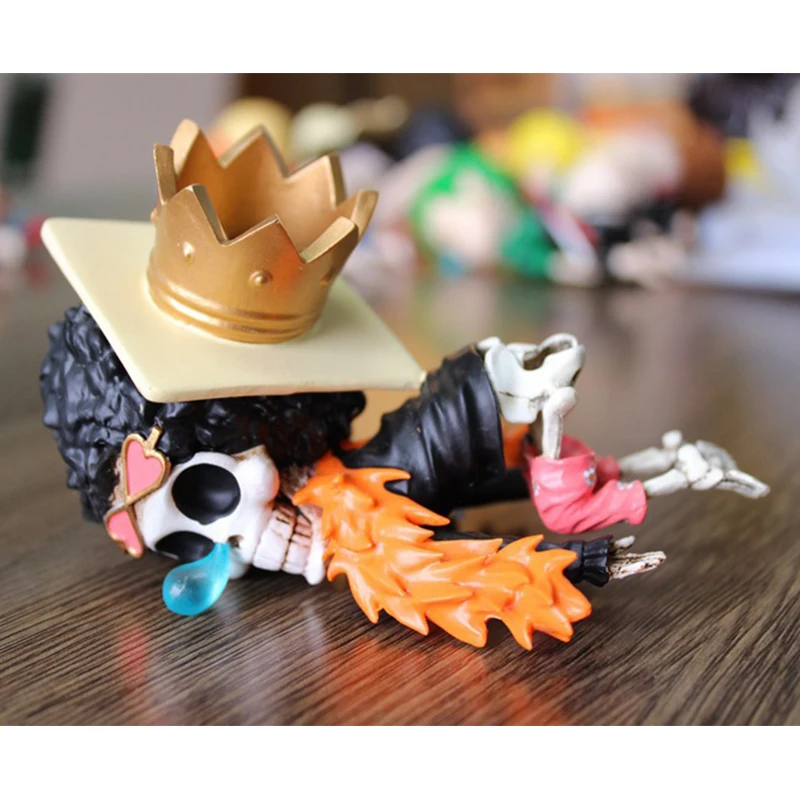 

Anime Toy model One Piece Raise butt up sleeping Luffy Zoro Chopper Sanji Usopp Nami Action Figure desktop ornament Toy gift