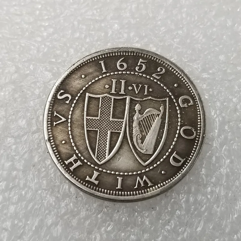 (UK001) 1652 Commonwealth British Shilling Commemorative Coin-Copy Coin Medal Collection | Дом и сад