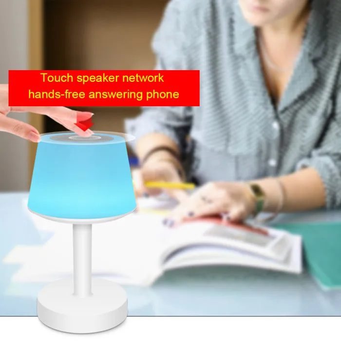 Горячий светодиодный ночной Светильник беспроводной Bluetooth Динамик Сенсорный цветной Настольный прикроватный светильник L99