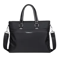 14 inç Laptop çantası erkekler için su geçirmez iş Notebook çantası Macbook Air Pro 13 taşınabilir dizüstü evrak çantası siyah omuz çanta