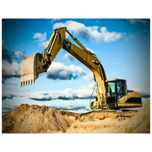  5d square diamond painting excavator picture landscape diamond mosaic engineering car crafts diamond embroidery decor 