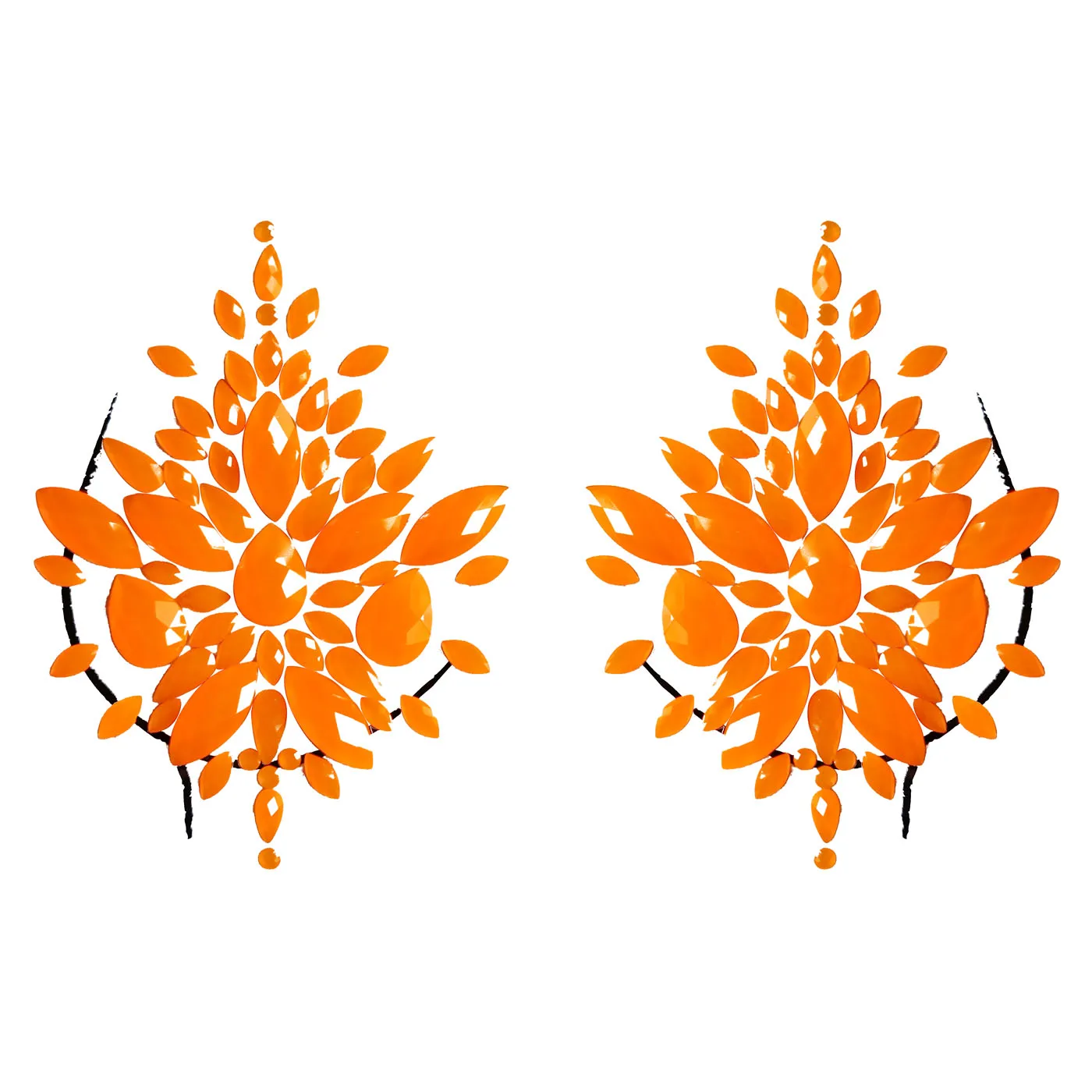 Temporary Women's Tattoo Fake Tattoo Sticker Chest Ornament Crystal Face Ornament Diamond Acrylic Rhinestone Face Sticker tattoo sticker temporary tattoos rhinestone stickers makeup stickers makeup rhinestone stickers makeup accessories