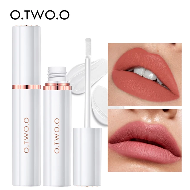 O.TWO.O Matte Lipstick Non-Stick Cup Waterproof Long Lasting Lipgloss Sealing Gel Makeup Lip Stick No Fade Lip Gloss Sealer TLSM 2