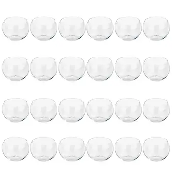 

24pcs 60ml Transparent Ball Shape Dessert Cups Ice Cream Tumblers Containers for Juice Milk Shake