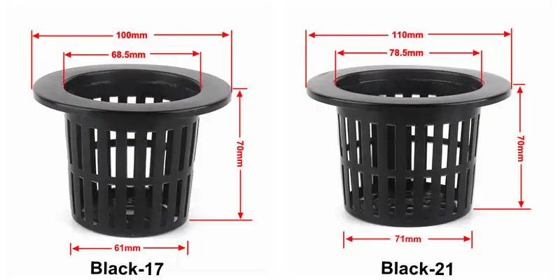 10 шт. корзинка для выращивания в гидропонике овощ с грядки беспочвенная расти сетчатых Корзин из мульти-Размеры Aeroponics Пластик посадки сетки горшки
