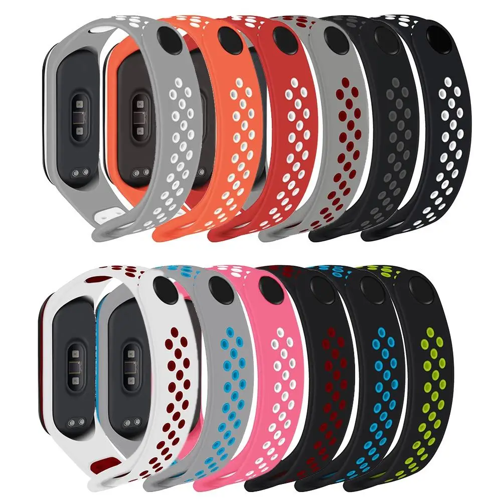 Сменный силиконовый спортивный ремешок для Xiaomi Mi Band 3 4 | Электроника
