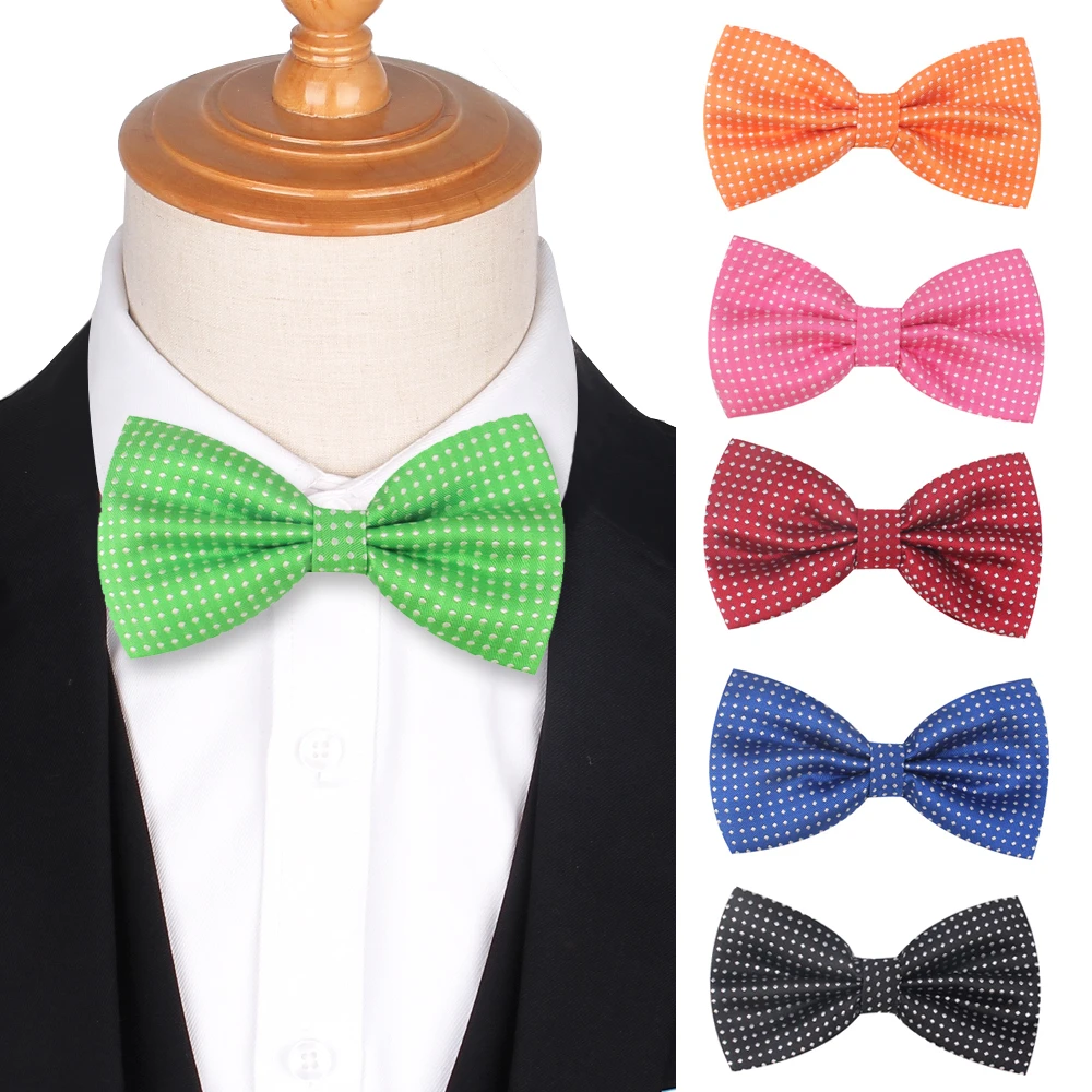 New Men Bow Tie Casual Dots Bowties Butterfly Cravat Red Blue Pink Bowtie  Tuxedo Bows Parents Chlidren Butterfly Male Bow Ties - Ties - AliExpress
