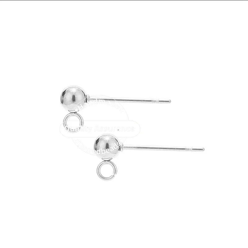 Orecchini A Bottone A Mezza Sfera In Acciaio Inox Placcato Oro 18k – Ipoallergenici Per Donne E Ragazze - 5