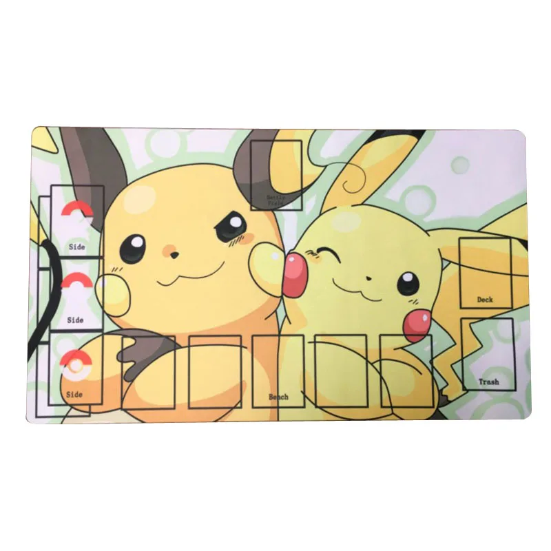 ポケモンptcgバトルカードテーブルマットカードマットacerolaジラーチライチュウピカチュウlana Lillie 60 35センチメートルdiyダブルマットキッズおもちゃギフト ゲーム コレクションカード Aliexpress