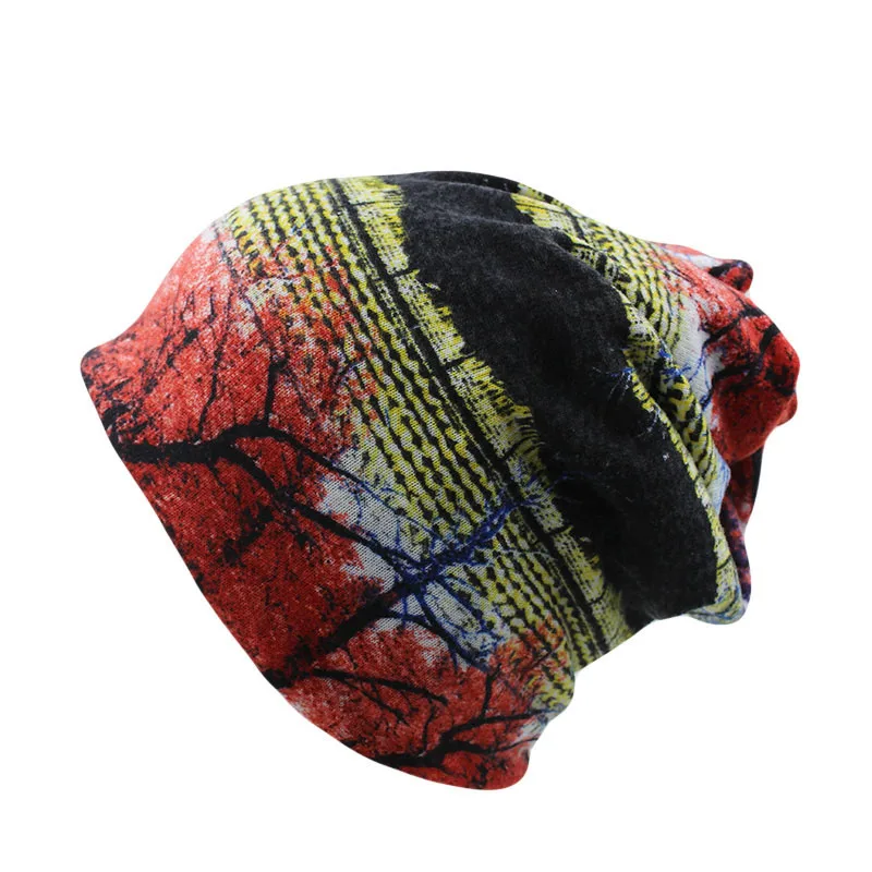 Heißer Verkauf Frauen Doppel Herbst warme Mützen Schädel Mode Schal Mädchen Schönheit Blumen Outdoor Gorras weichen Knochen Frühling weibliche Hüte – Detail 30