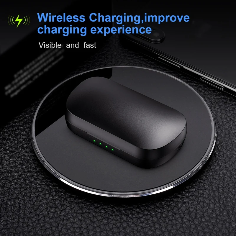 IP010 плюс беспроводной зарядный чехол TWS Bluetooth наушники глубокий бас спортивные