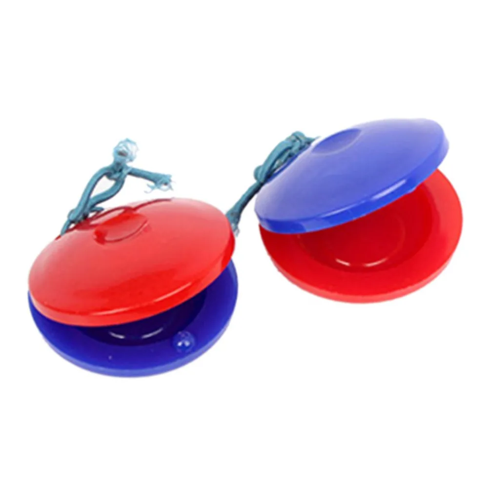 Orff World пластиковая Кастанет круглая красная синяя детская музыкальная игрушка ударные инструменты Музыкальный ритм чувство раннего образования