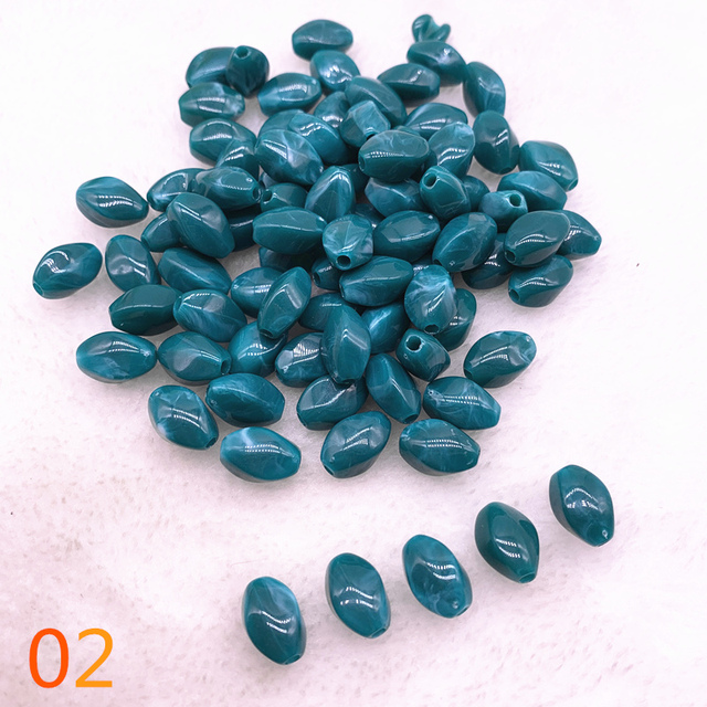 oval shape Acrylic Beads Spacer Loose Beads For Jewelry Making DIY Bracelet