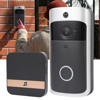 

Video Doorbell Smart Wireless WiFi Security Door Bell Intercom Camera for Apartments IR Alarm Wireless Security Camera