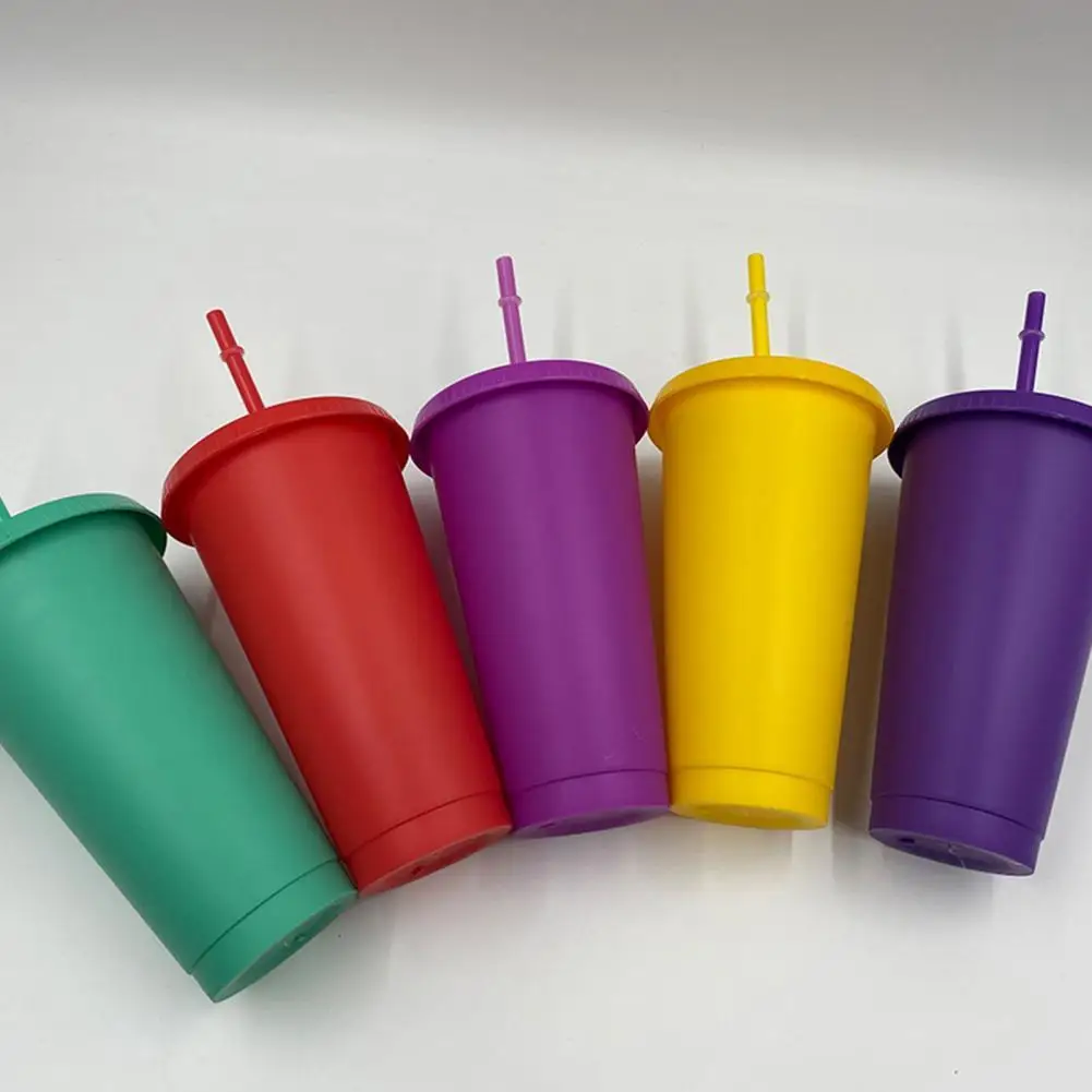 Christmas Straw Cup Festive Reusable PP Solid Color Drinking Tumbler with Lid Home Cold Cups Plastic Tumblers Gift | Дом и сад