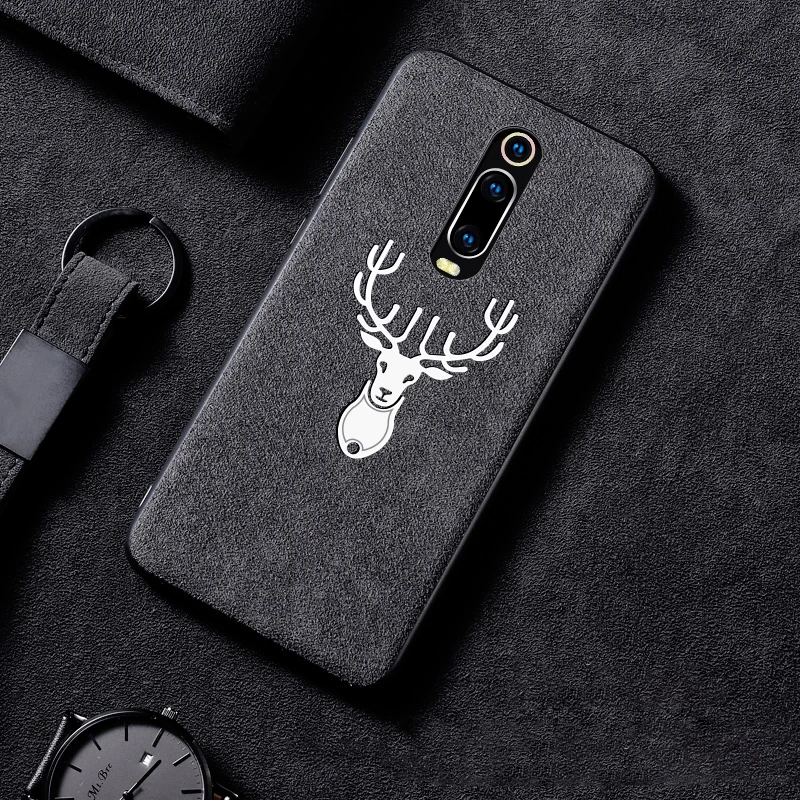 for Xiaomi Mi 9T Pro 9 SE 8 Lite CC9 CC9E A3 Max 3 Mix 2S Redmi K20 Note 10 7 Case Suede Fur Soft Leather Shockproof Cover |
