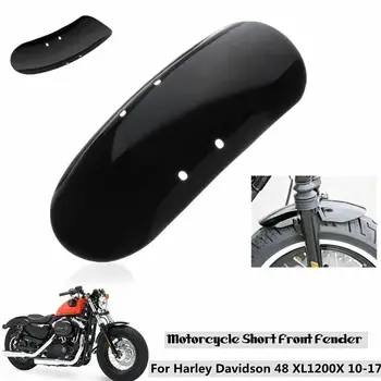 

Motorcycle Front Fender Mudguard Splash Guard Metal Short Motorcycle Wheel Protector Cover Mask For 2010-2017 Sportster