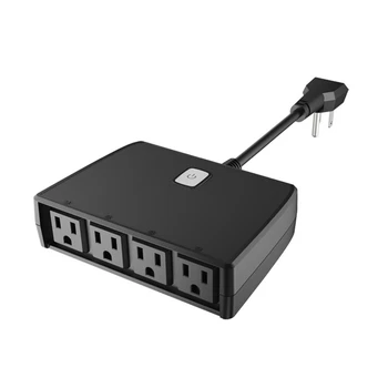 

JABS Smart Outdoor Waterproof Socket American Standard Wifi Smart Socket Alexa Voice Control One in Four Out US Plug